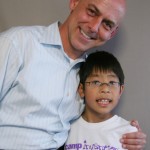 John Curtis with his 11-year-old son, John Wikeira.